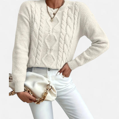 Pull en grosse maille confortable pour femme