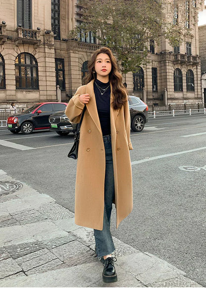 Manteau en laine stylé pour femme hiver