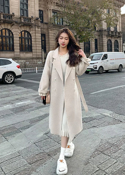 Manteau en laine stylé pour femme hiver