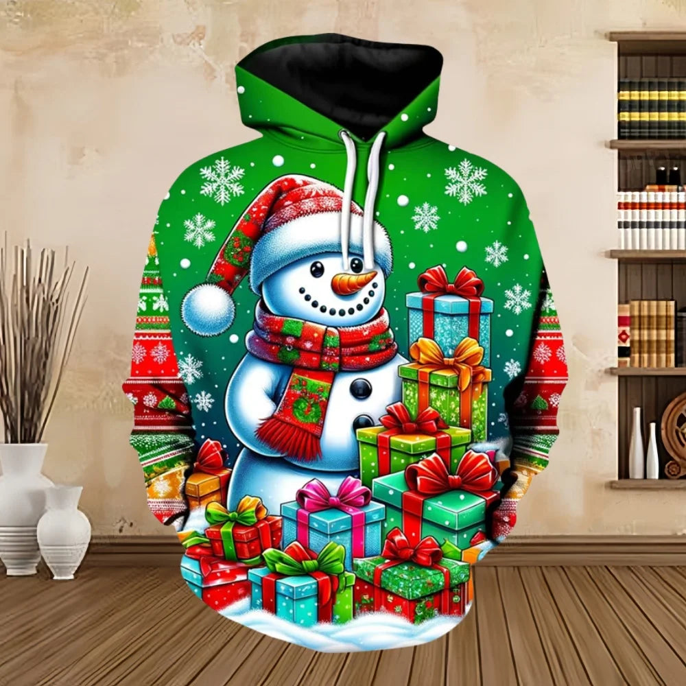 Pull de Noël imprimé - Confortable & Élégant pour femmes et hommes