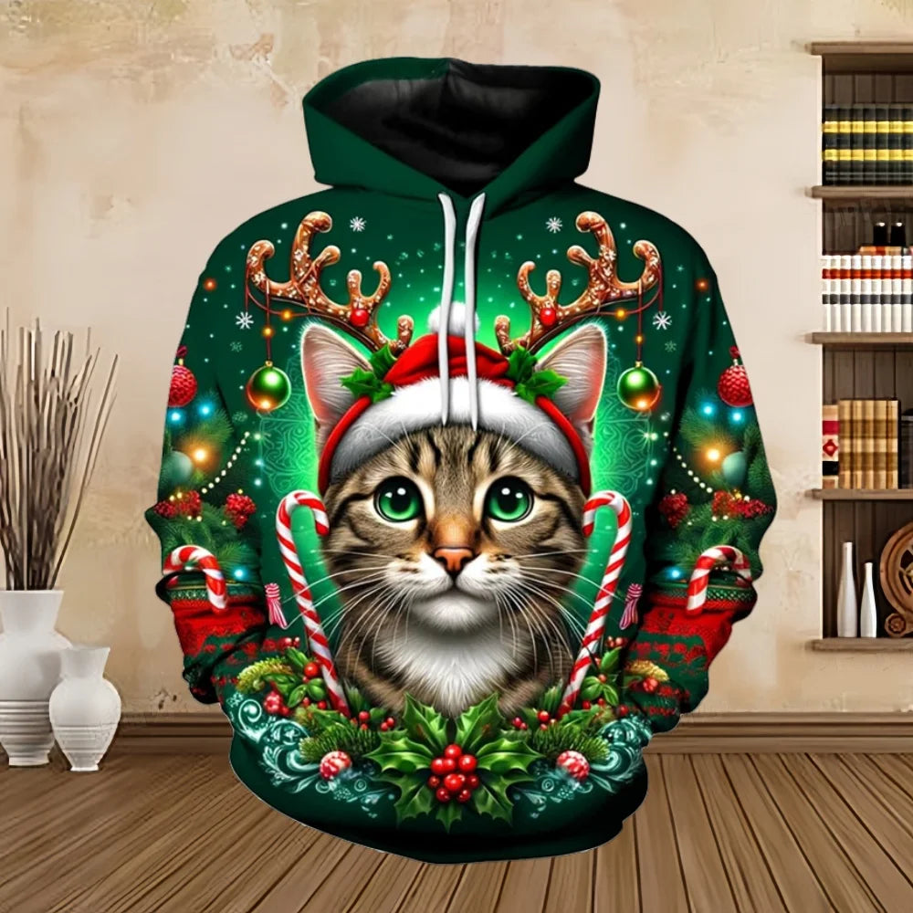 Pull de Noël imprimé - Confortable & Élégant pour femmes et hommes