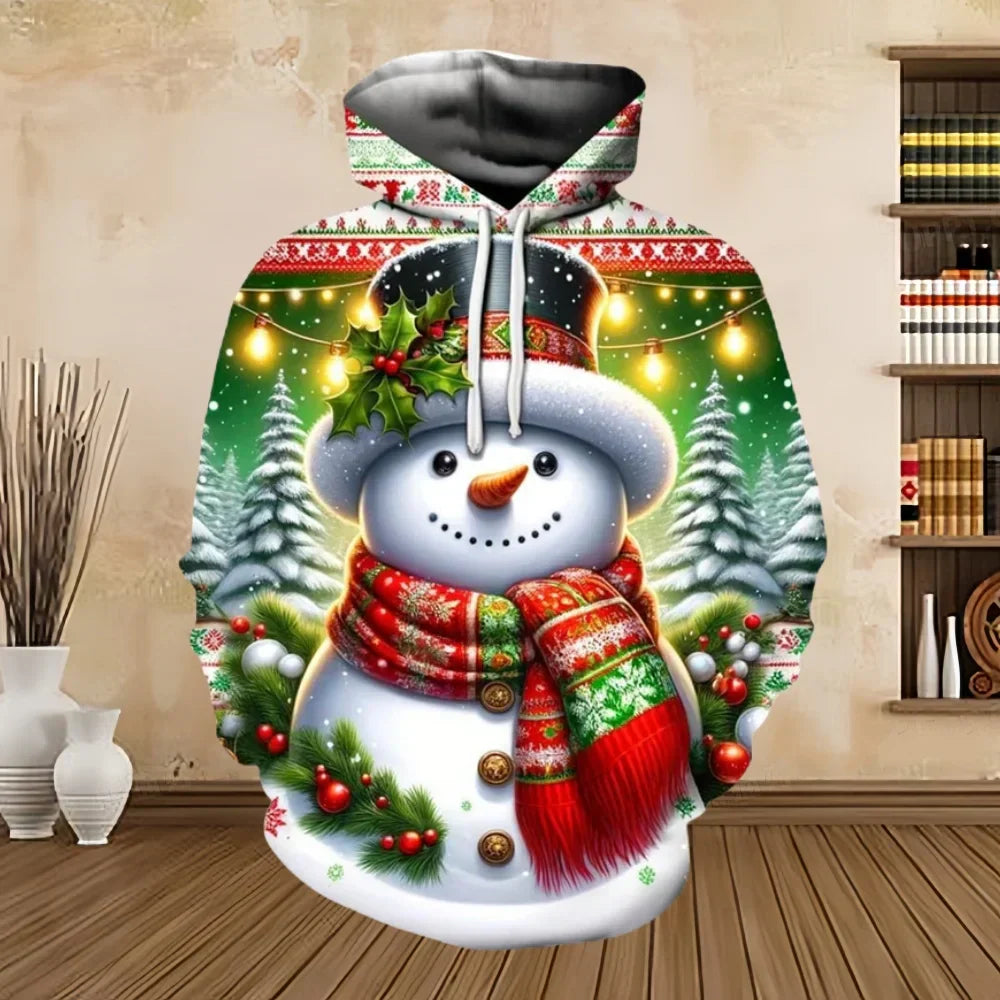 Pull de Noël imprimé - Confortable & Élégant pour femmes et hommes