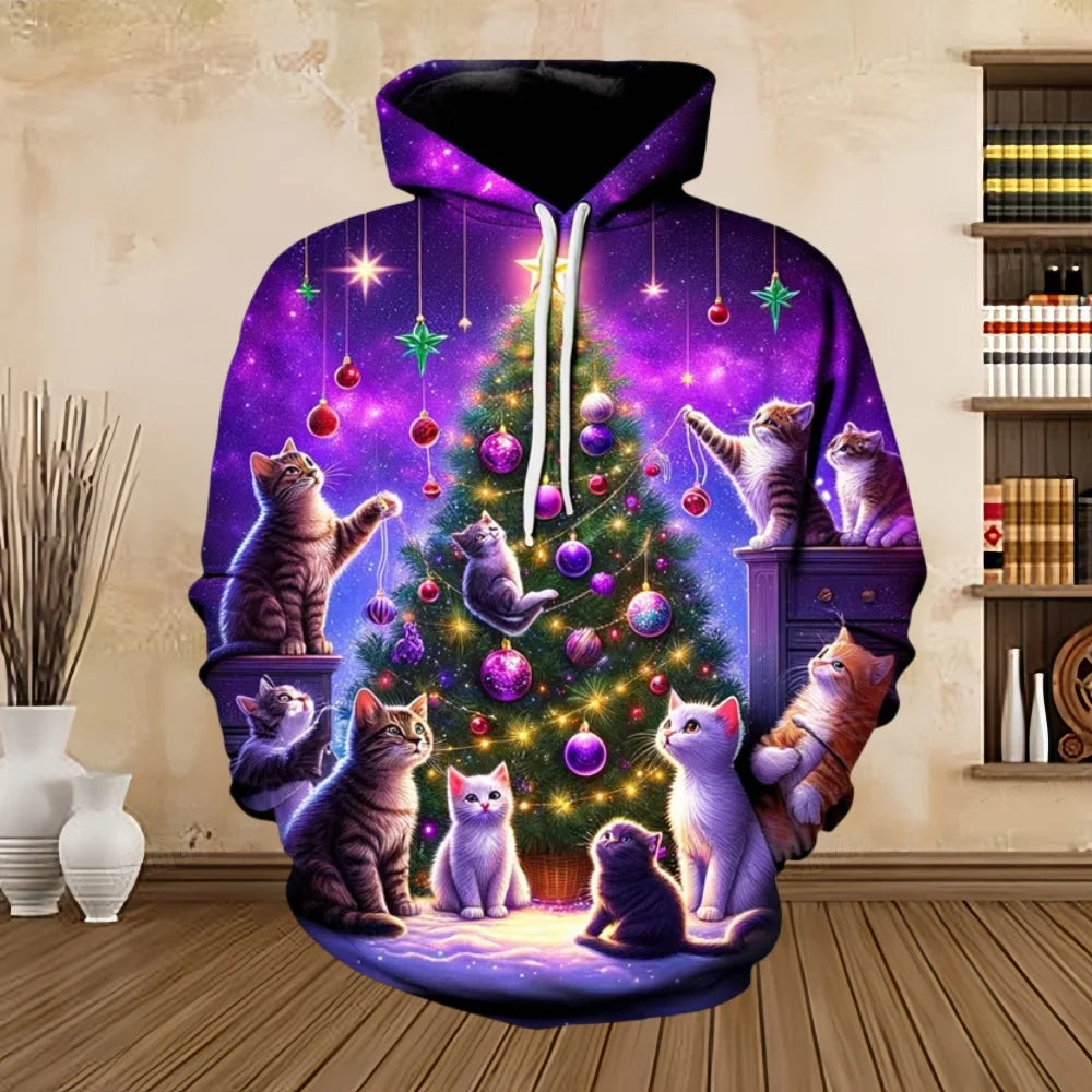 Pull de Noël imprimé - Confortable & Élégant pour femmes et hommes