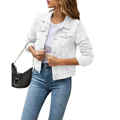 Veste en jean femme tendance décontractée chic