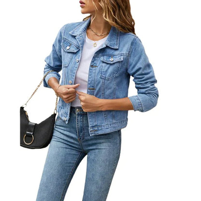 Veste en jean femme tendance décontractée chic