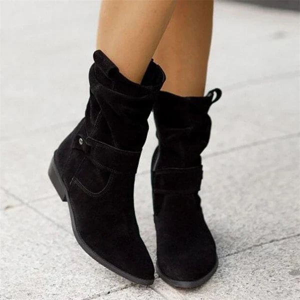 Bottes décontractées à talon bas