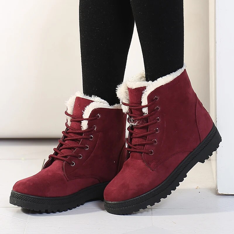 Bottes d'hiver femme, neige, séchage rapide, courtes