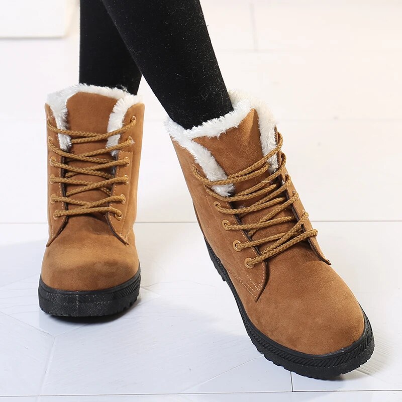 Bottes d'hiver femme, neige, séchage rapide, courtes