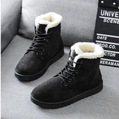 Paire de bottes d'hiver chaudes pour femme