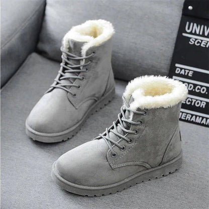 Paire de bottes d'hiver chaudes pour femmes et hommes