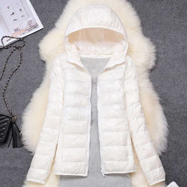 Doudoune femme élégante coupe slim