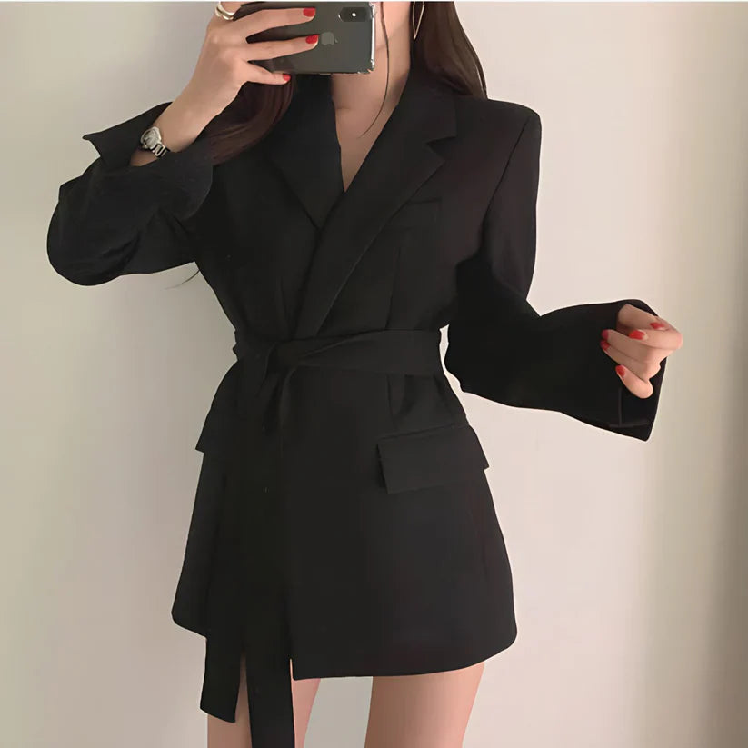 Veste blazer homme chic avec ceinture