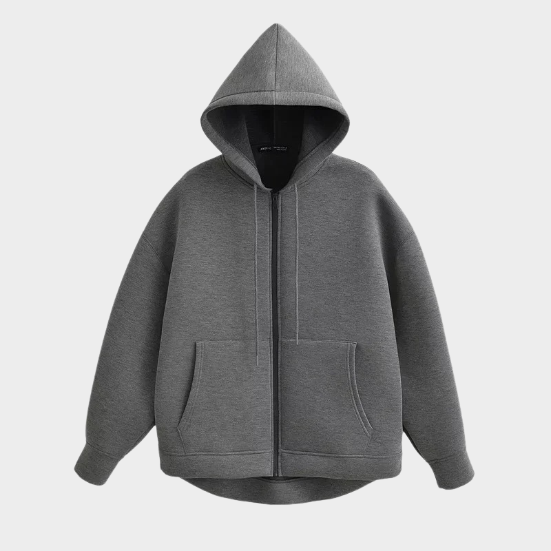 Veste à capuche classique en pur coton