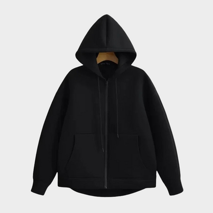 Veste à capuche classique en pur coton