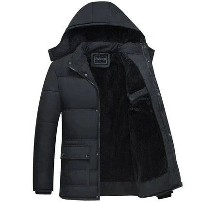 Veste d'hiver matelassée avec capuche