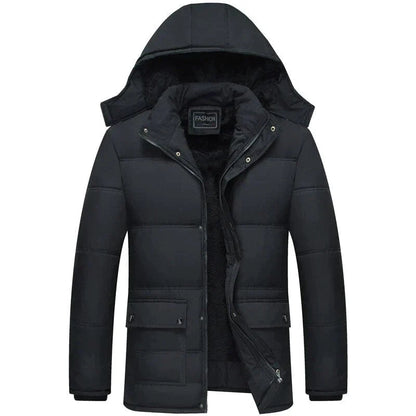 Wattierte Winterjacke Mit Kapuze - IdealeKleiden