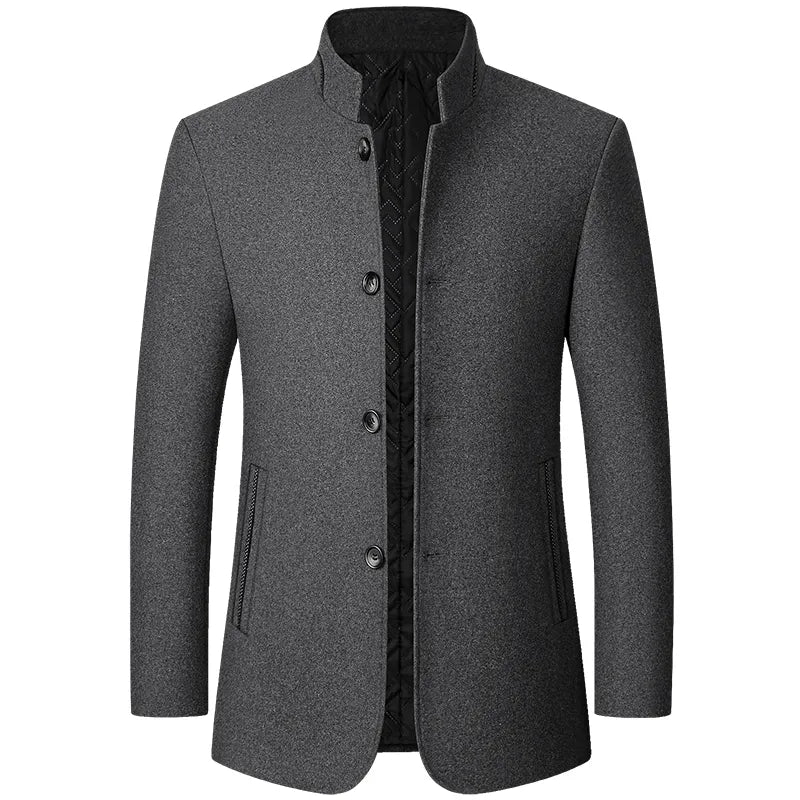 Veste d'hiver homme en laine mélangée chaude