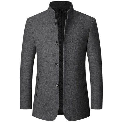 Veste d'hiver homme en laine mélangée chaude