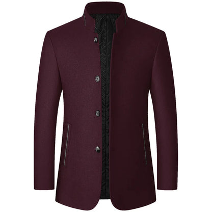 Veste d'hiver homme en laine mélangée chaude