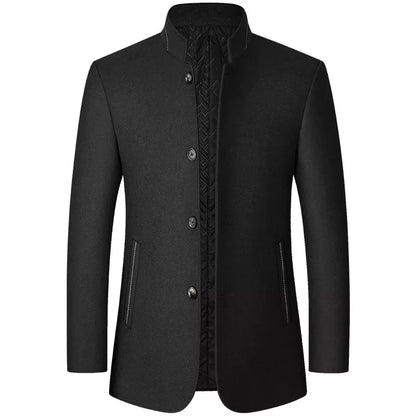 Veste d'hiver homme en laine mélangée chaude