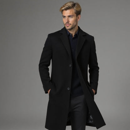 Manteau d'hiver homme coupe slim classique