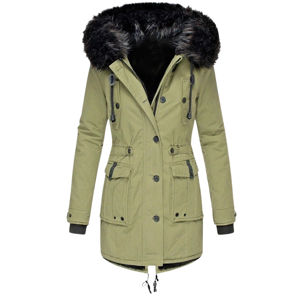 Manteau d'hiver femme Capuche Chaud Élégant