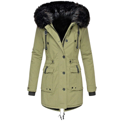 Manteau d'hiver femme Capuche Chaud Élégant