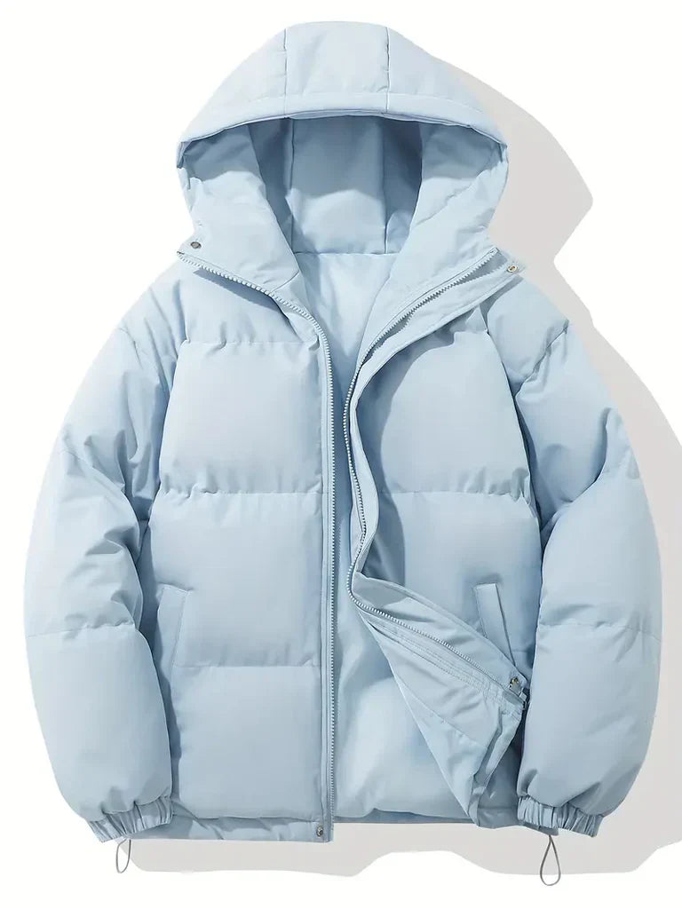 Übergröße Pufferjacke Damen Kapuzenjacke Gepolstert - IdealeKleiden