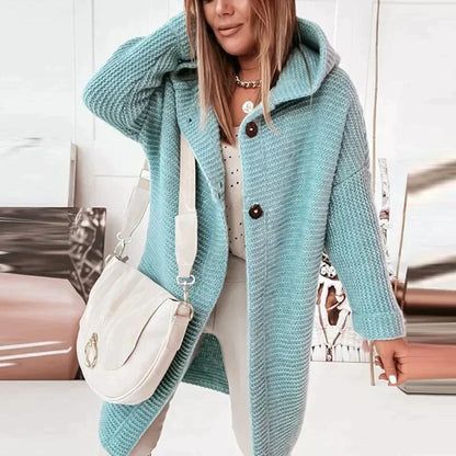 Cardigan douillet à capuche Ample