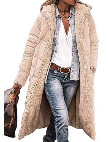 Manteau d'hiver matelassé doux pour femme