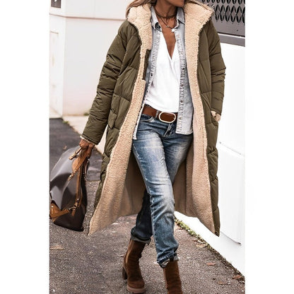 Manteau d'hiver matelassé doux pour femme