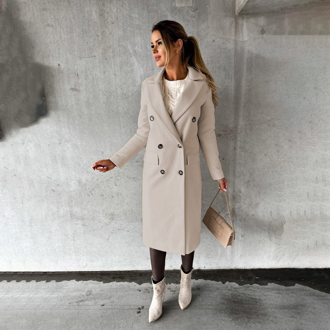 Veste d'hiver chaude élégante pour femme noire