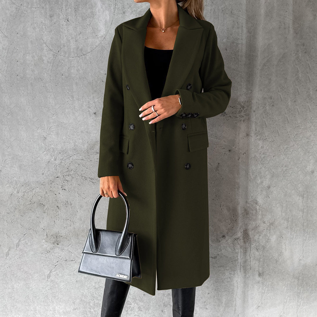 Robe chasuble chaude en mélange de laine