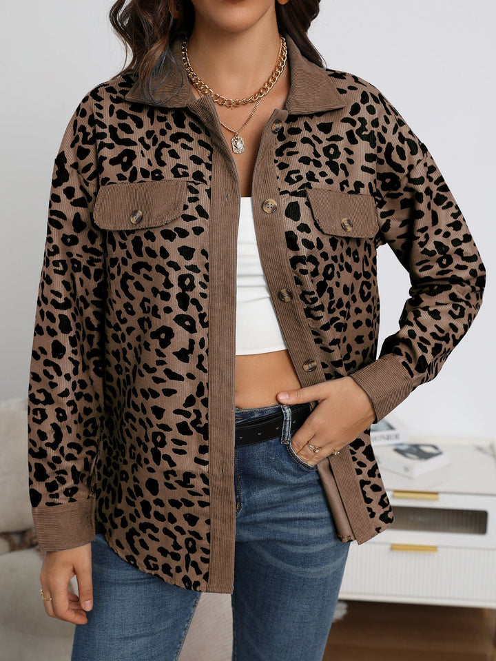 Veste mi-saison léopard femme chic