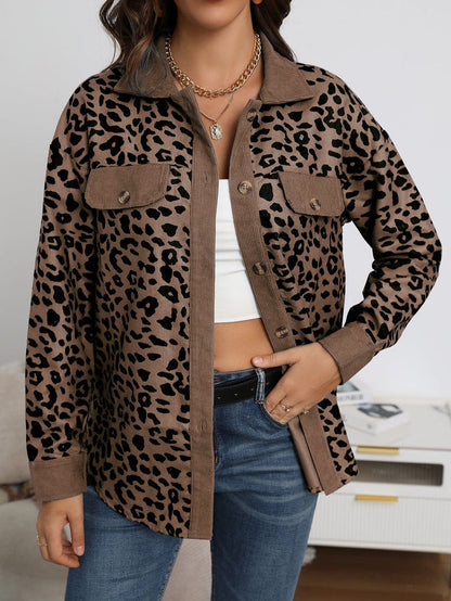Veste mi-saison léopard femme chic