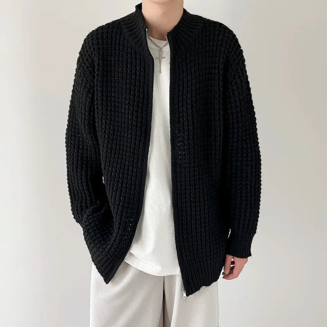 Parka homme col montant fermeture éclair