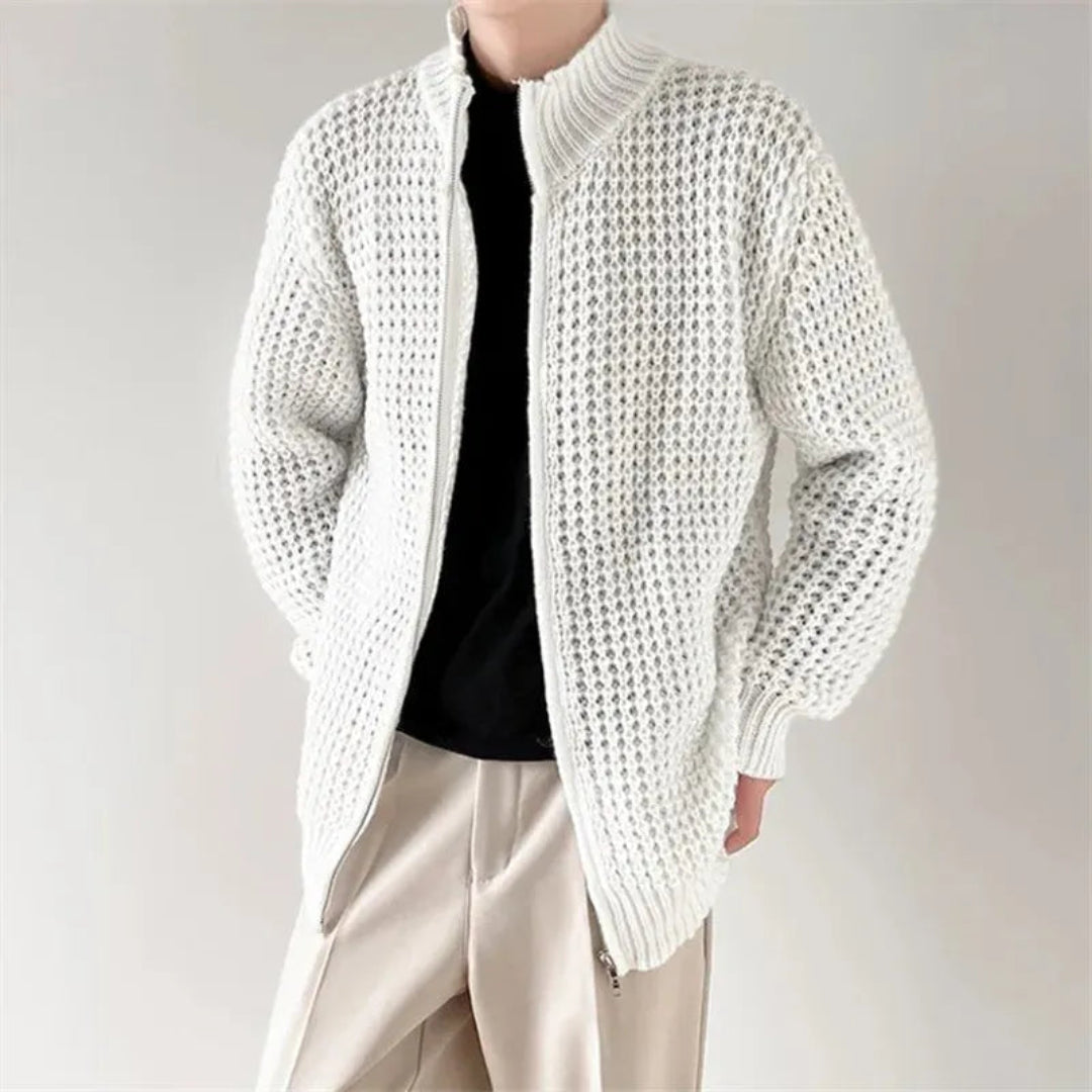Parka homme col montant fermeture éclair