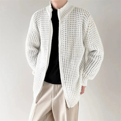 Parka homme col montant fermeture éclair