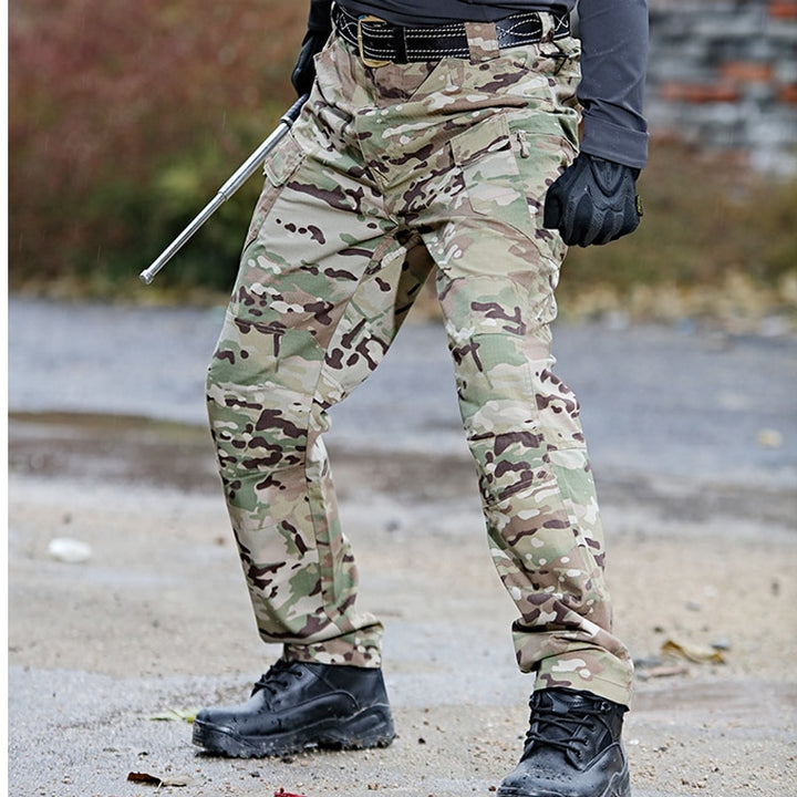 Pantalon de randonnée tactique pour hommes style cargo
