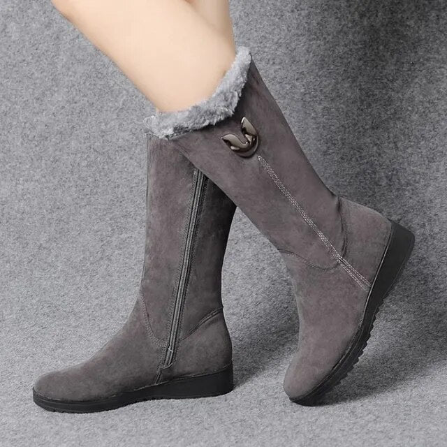 Chaussures pour femmes Bottes en polaire chaude