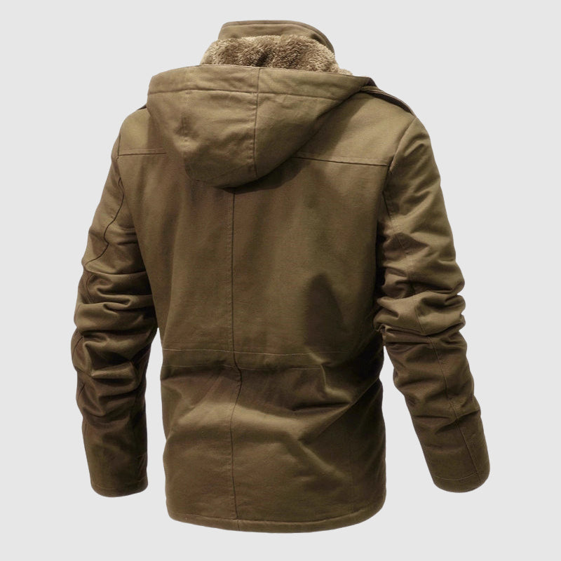 Praktische Outdoor-Jacke aus Baumwolle - IdealeKleiden