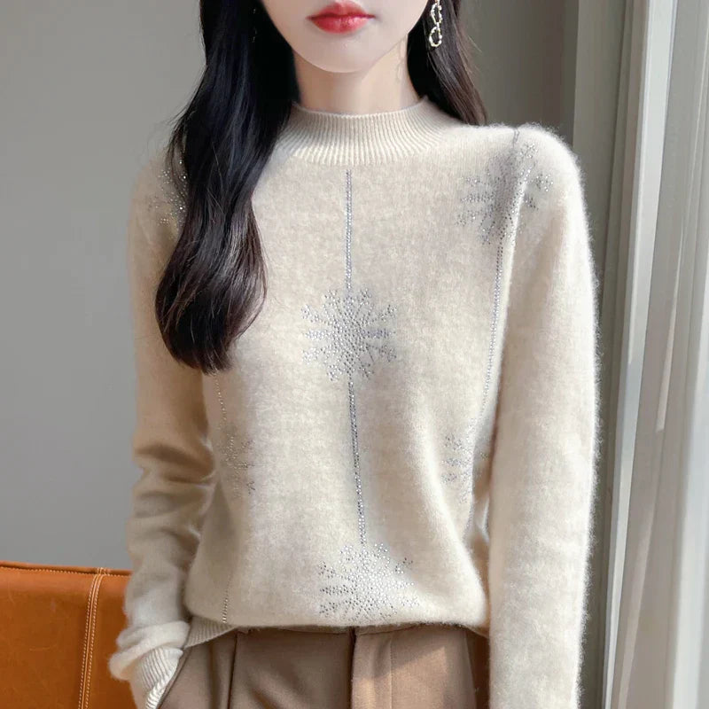 Pull en tricot doux et chaud pour femme