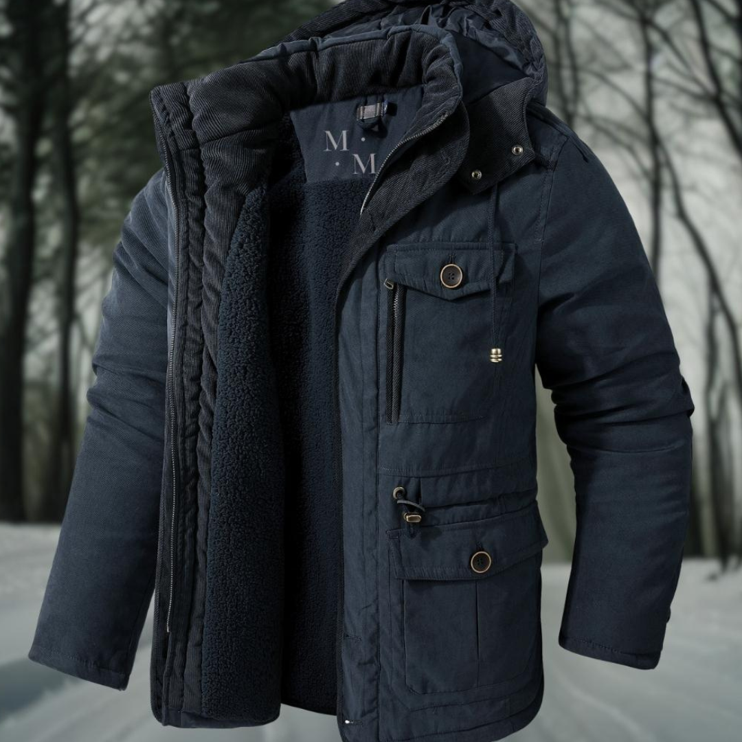 Parka d'hiver pour hommes avec capuche - Veste chaude pour hommes