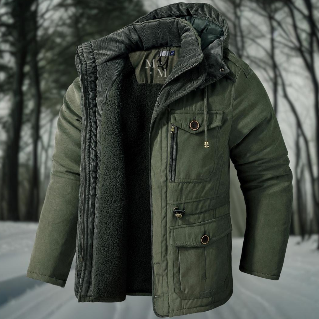 Parka d'hiver pour hommes avec capuche - Veste chaude pour hommes