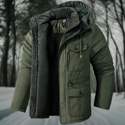 Parka d'hiver pour hommes avec capuche - Veste chaude pour hommes