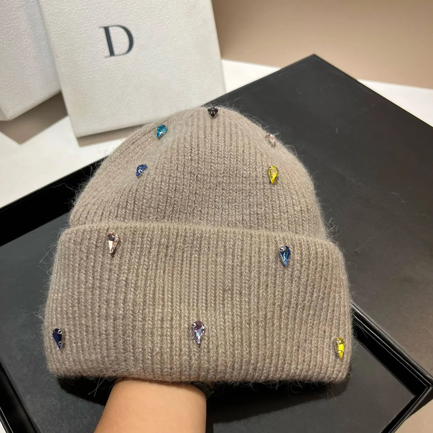 Bonnet en maille stylé pour femme