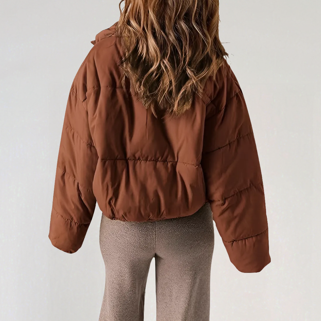 Damen Winterjacke Puffer Warm Isoliert - IdealeKleiden