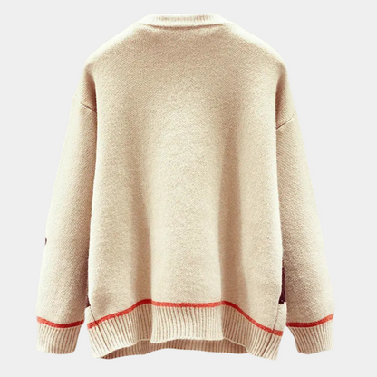 Damen Pullover Muster Elegant - IdealeKleiden