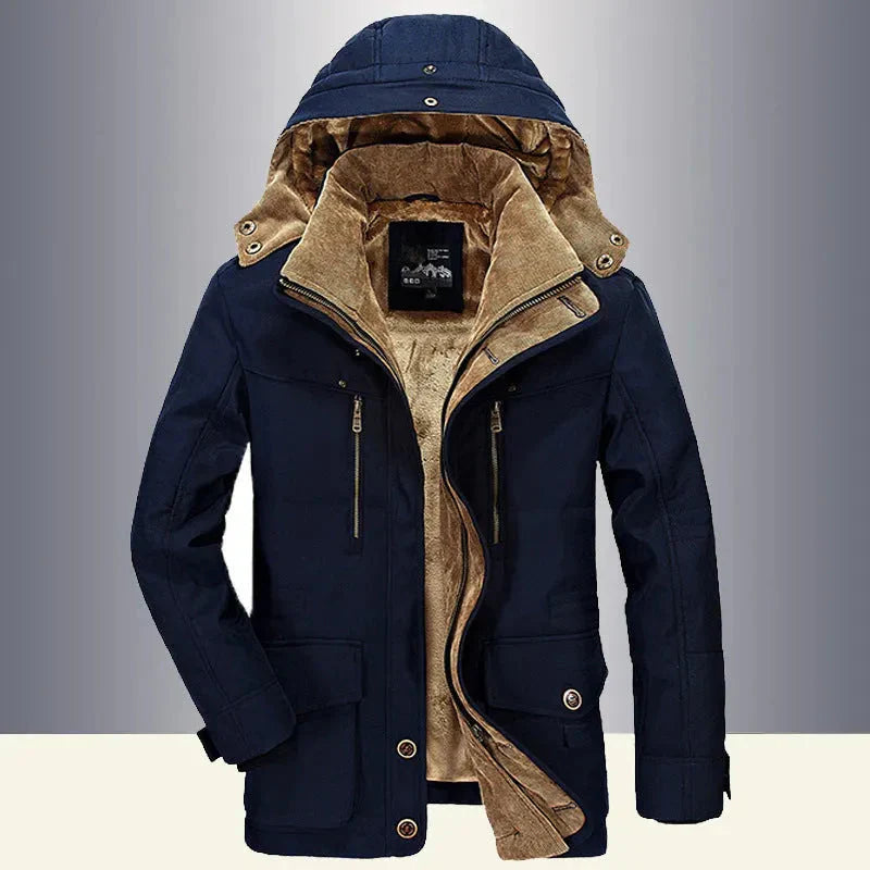 Manteau matelassé chaud avec capuche