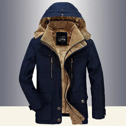 Manteau matelassé chaud avec capuche